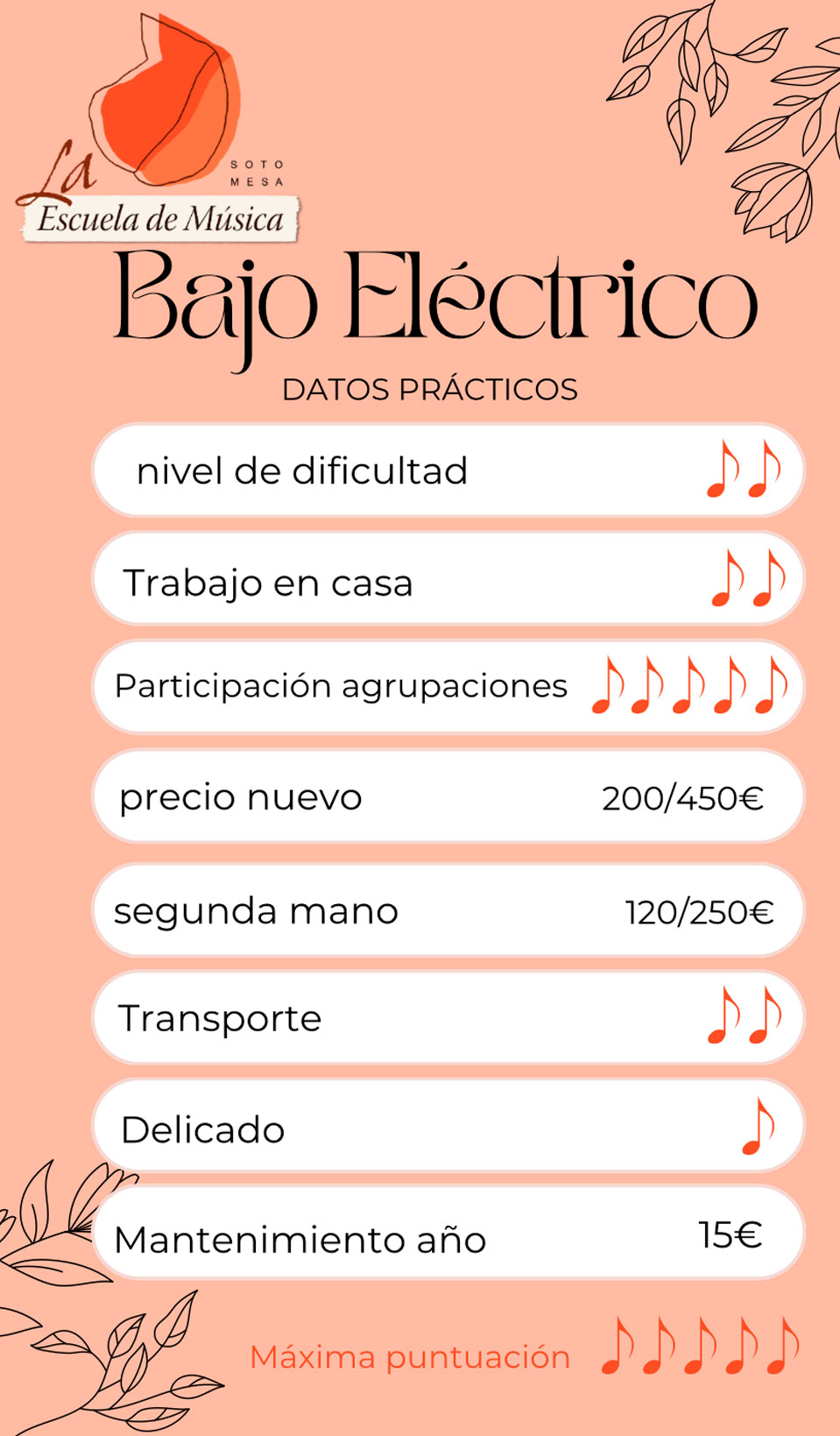 Clases de bajo eléctrico en Madrid | Escuela Soto Mesa Clases de bajo eléctrico en Madrid | Escuela Soto Mesa